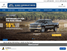 Tablet Screenshot of hiwaychevbuick.com